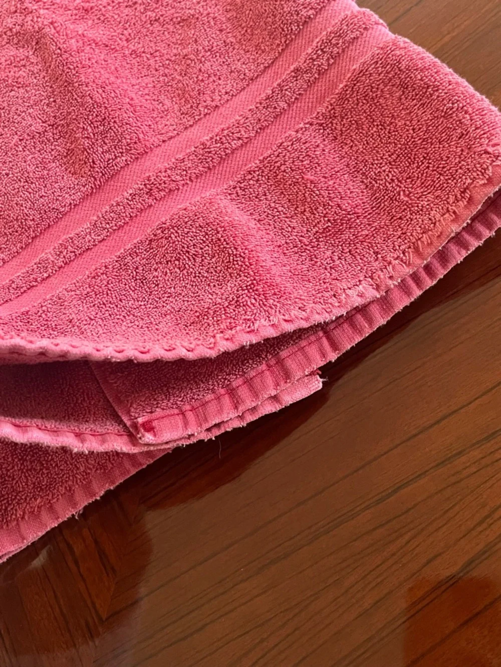 Ralph Lauren Coral-Pink Terry Bath Towel